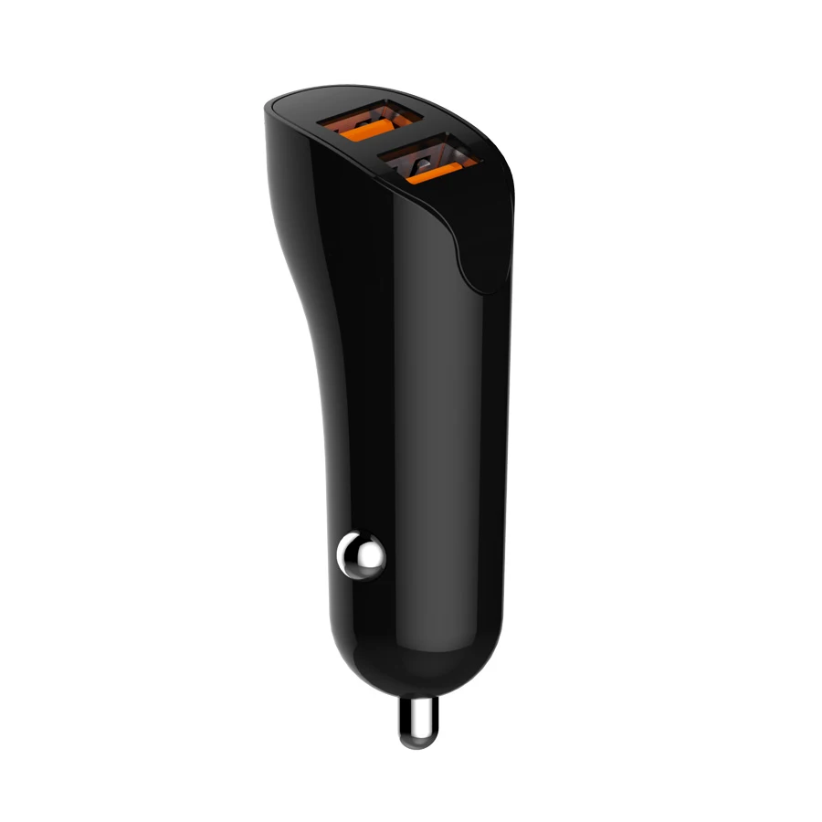 HANSENLIN автомобильное зарядное устройство 2 USB порта 2.1A с умным IC и чистым ПК