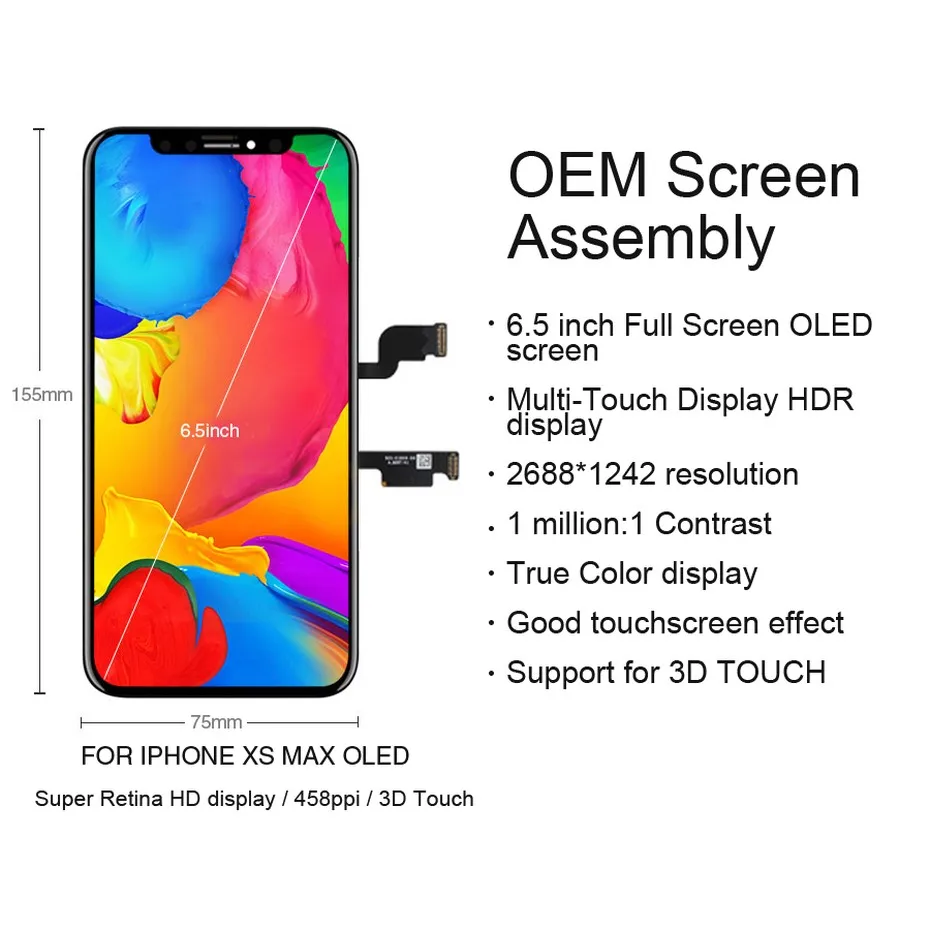 ЖК-экран для iPhone X Xs Max XR, ЖК-дисплей для Tianma OEM, сенсорный экран, ЖК-дисплей S с дигитайзером, запасная сборка, ЖК-дисплей