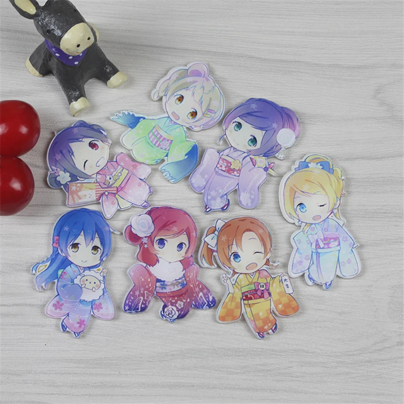 1 шт. kawaii мультфильм люди акриловый Значок Pin Выводы для броши одежда вечерние