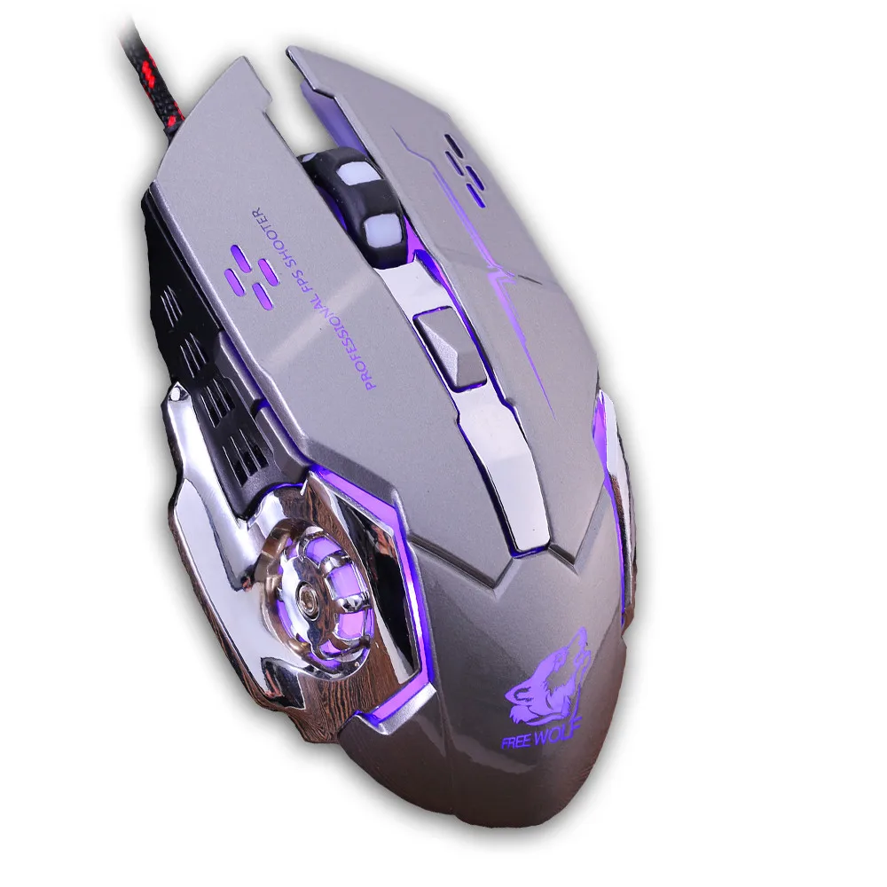 Проводной светодиодный светильник OMESHIN 4000DPI оптическая Usb Pro игровая мышь для