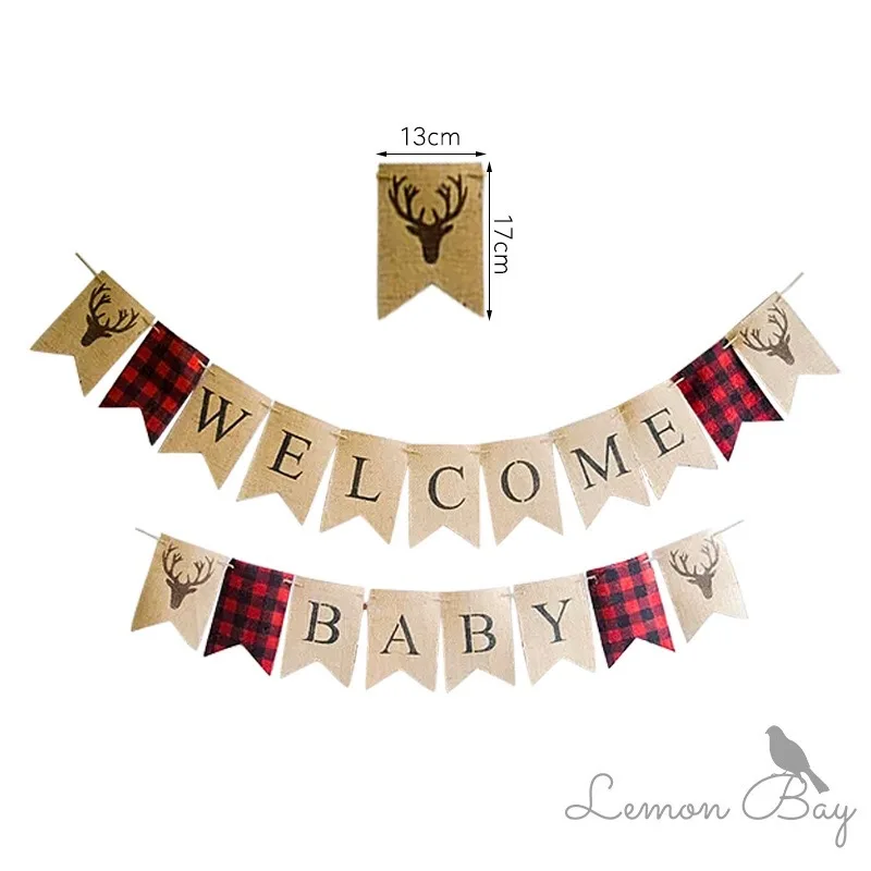 Babyshower Lumberjack серии Добро пожаловать украшения для детской вечеринки художественное оформление стены baby shower