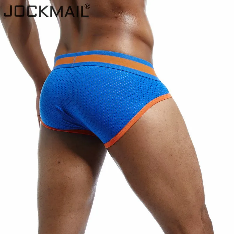 3 PCS/Lot  Brand Men's Mesh Underwear Mesh Male Panties Sexy Gay penis pouch Cotton Underpants Men Briefs Slip shorts Cueca P067