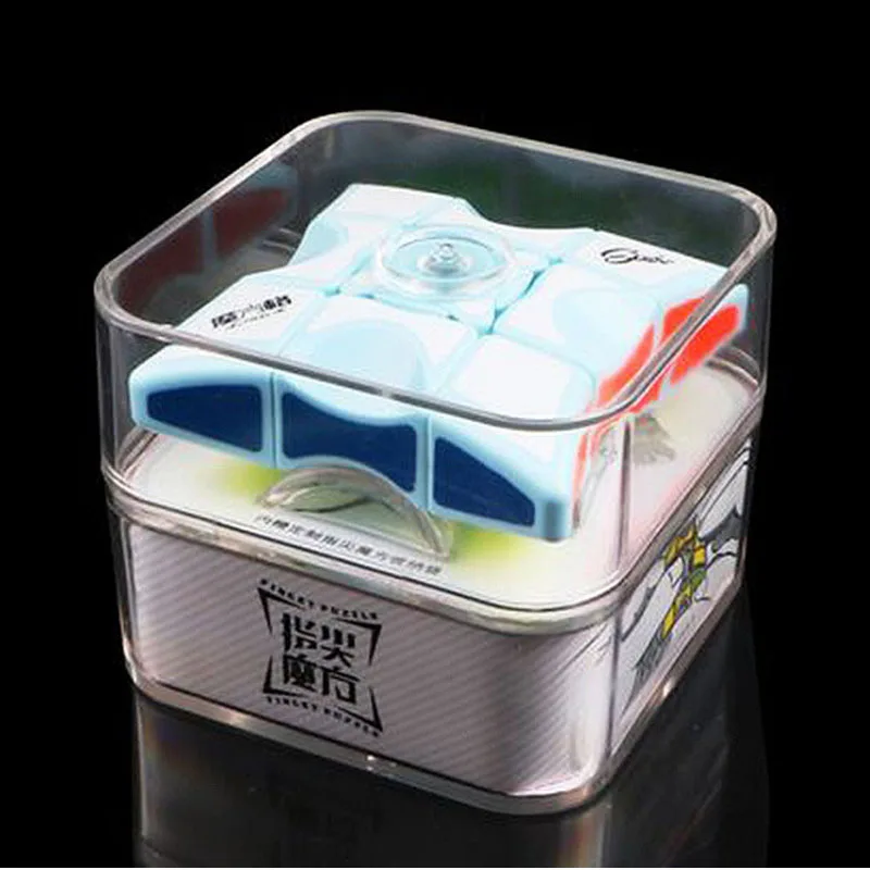 Blue Qiyi mofangge полностью функциональный 1x3x3 волшебный кубик и Спиннер, ручной Спиннер для пальцев, интеллектуальные игрушки для снятия стресса, головоломка - Color: Blue