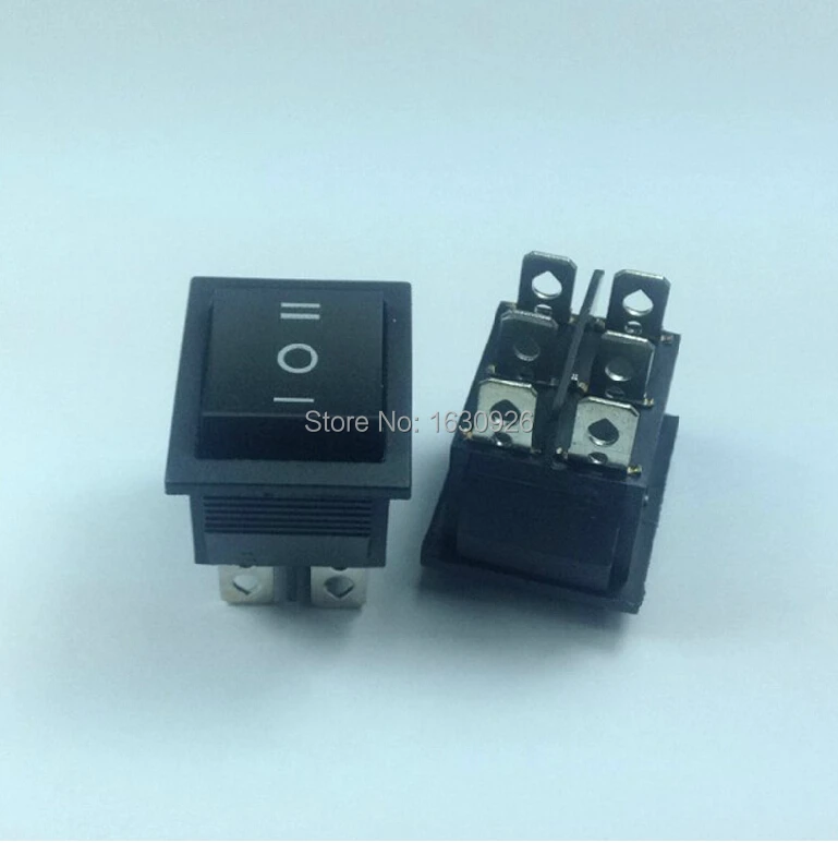 Бесплатная доставка, 5/шт., 6-контактный клавишный переключатель DPDT ВКЛ./ВЫКЛ., 3 положения, лодка, 15 а/250 В, 20 А/125 В переменного тока, KCD4-203 ~