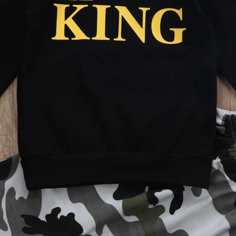 Pudcoco/2017 г. новый летний комплект одежды для маленьких мальчиков и девочек черная