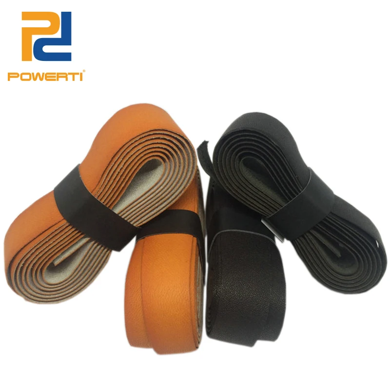 POWERTI 2 шт./лот Pacific Pro кожаная ручка (коричневый) сухая Теннисная ракетка овергрип