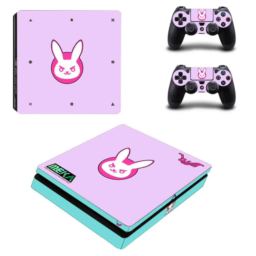D. va PS4 тонкая наклейка для sony playstation 4 консоль и контроллер PS4 тонкая наклейка s винил