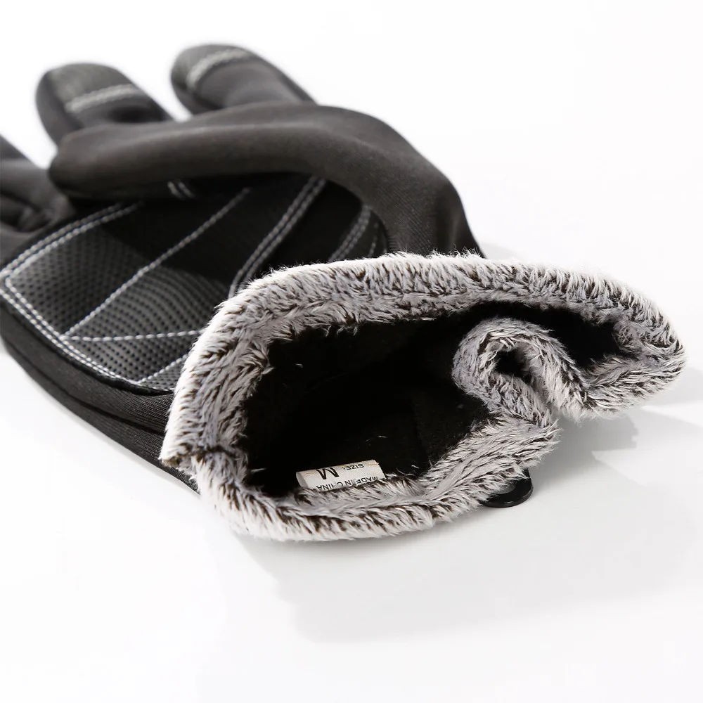 Велосипедные перчатки зимние ветрозащитные водонепроницаемые Нескользящие