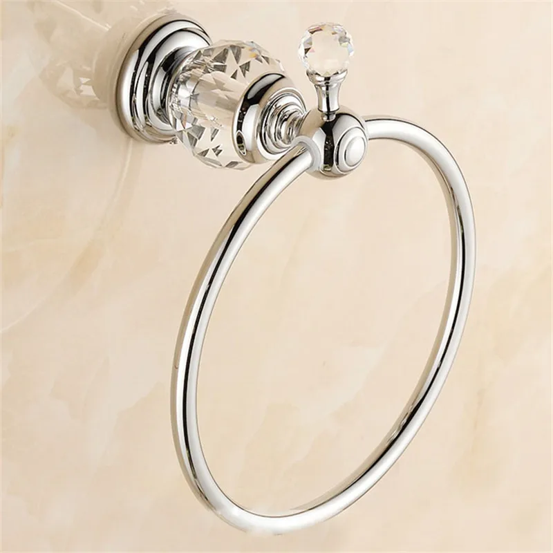 Кольца для полотенец роскошное Латунное Золотое кольцо с кристаллами держатель