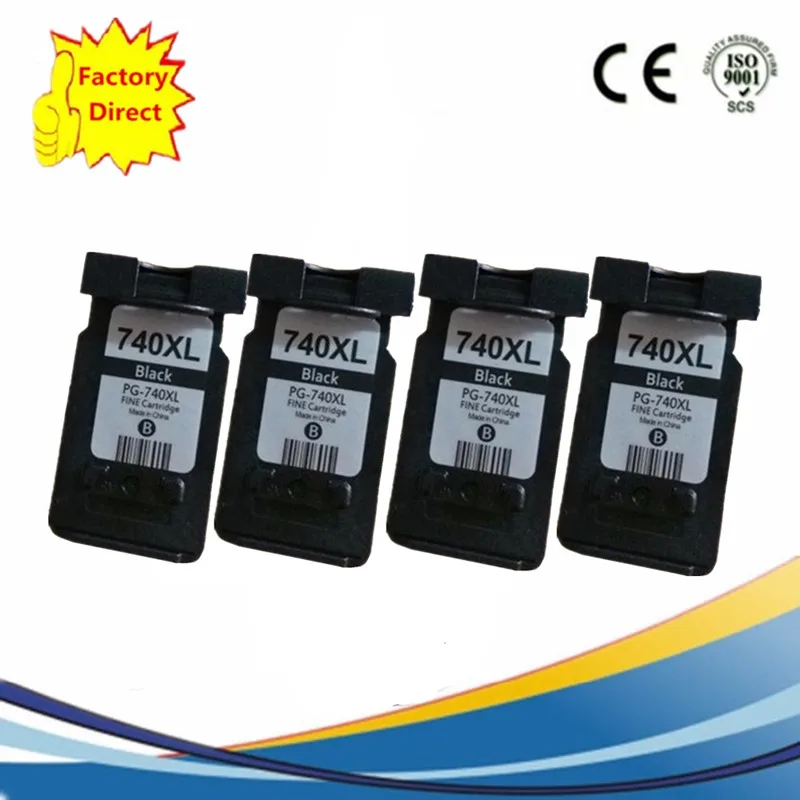 PG-740XL PG740XL PG 740XL CL-741XL CL741XL CL 741 картриджи многоразовых картриджей для Canon Pixma MG 3170 2170 2180 3180 4180 4280 - Цвет: 4BK