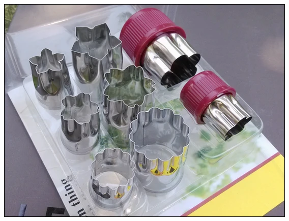 8pcs/Set Stainless Steel Puzzle Fruit Vegetable Cutter Kitchen Tools Mold Flower Shape Cookie Fondant Pastry Mould Accessories | Дом и сад