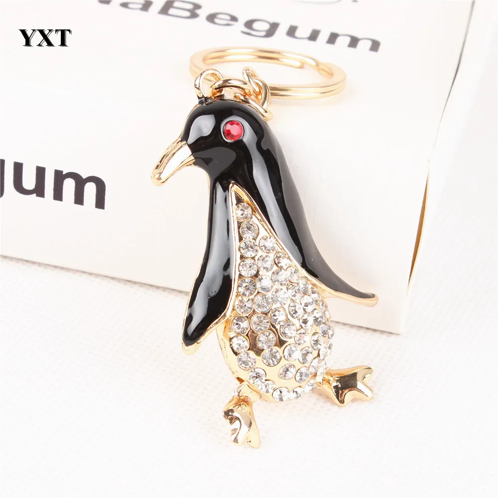 10 шт. в виде симпатичного черного Пингвин Симпатичные хрустальные стразы Шарм