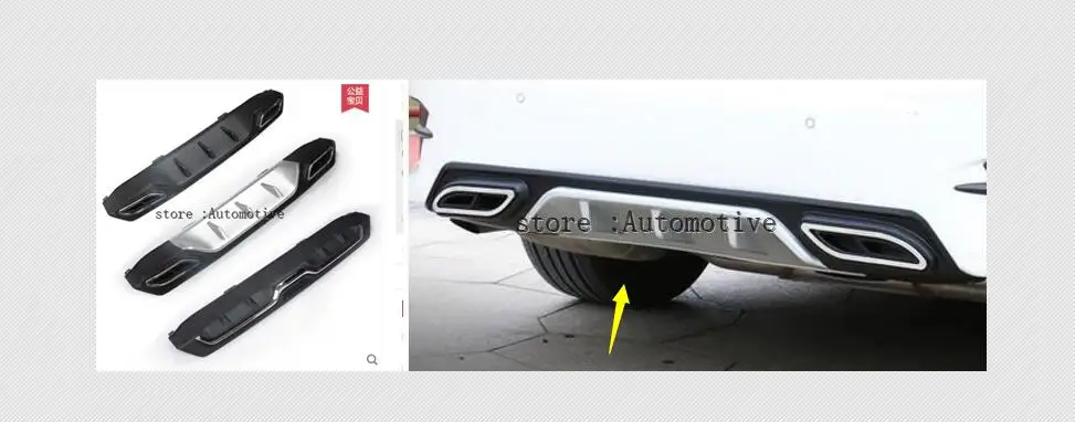 2016 2017 2018 спортивный стиль Автомобильный задний бампер диффузор спойлер
