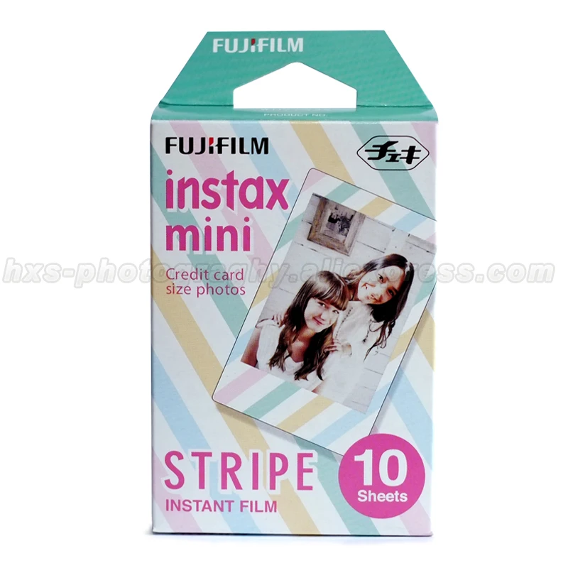 Полоса + Радуга Авиапочта 30 листов Fujifilm Instax Mini пленка для Fuji 9 8 7s 90 70 25 мгновенных