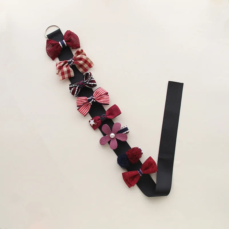 WineRed 8pcs in 1 8 шт./10 шт. в 1 Набор собачья шерсть банты заколки для волос для животных набор собачий уход банты аксессуары для волос для домашних животных Мальтийская плюшевая йоркширская собака - Цвет: WineRed 8pcs in 1