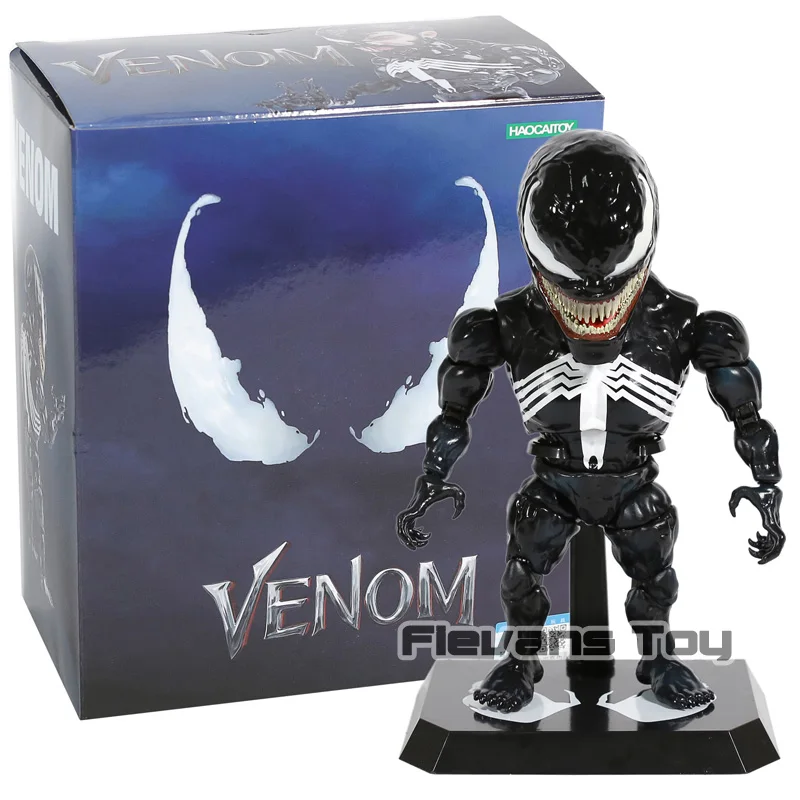 box Яйцо атака чудо-яд Эдварда Eddie Brock " ПВХ фигурка Коллекционная модель игрушки - Цвет: box