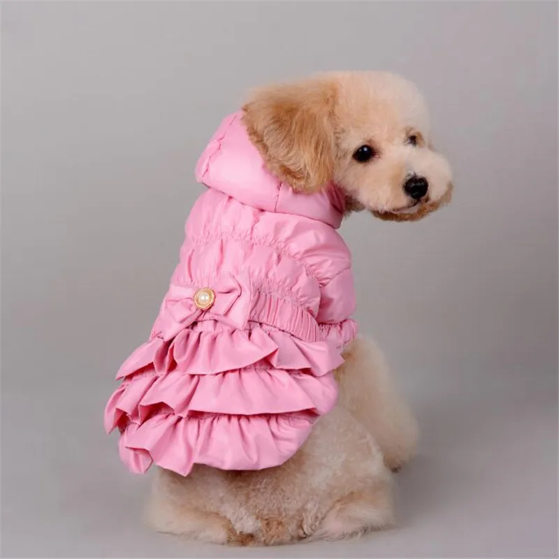 

Роскошное пальто для собак, куртка для домашних животных, одежда с хлопковой подкладкой, теплое зимнее платье, верхняя одежда, костюм, ветро...