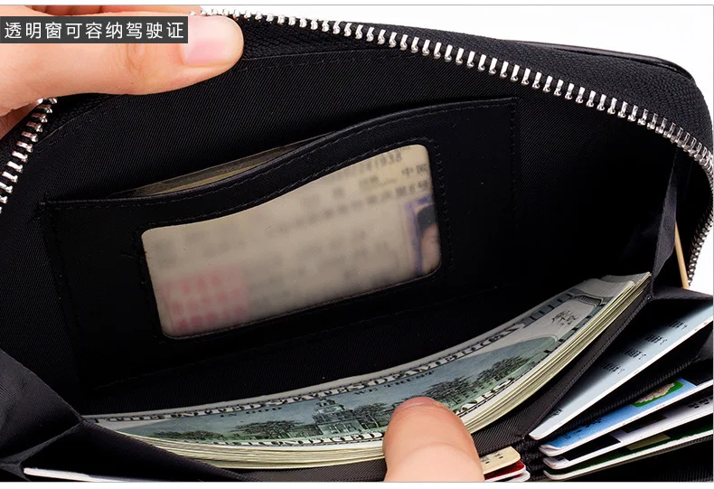 Бренд GO-LUCK, натуральная кожа, RFID браслет, деловой бумажник-клатч, для мужчин, на молнии, держатель для кредитных карт, кошельки, кошелек для сотового телефона
