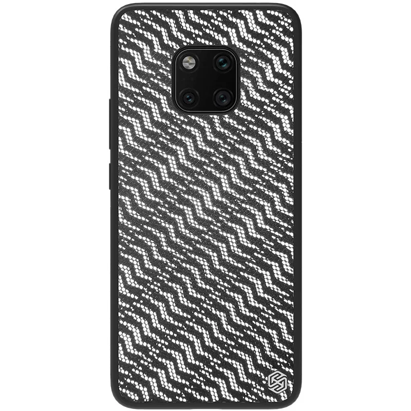 Черный Huawei mate 20 Pro чехол Nillkin глянцевый модный силиконовый Мягкий тканевый чехол для телефона для huawei mate 20 Pro Nilkin задняя крышка Capa - Цвет: Черный