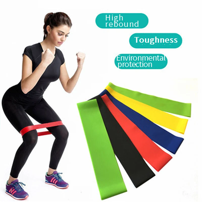 Yoga Resistance Band Toughness High Elastic Rubber Ring Unisex Aerobic Fitness Suitable For Whole Body Sports Equipment | Спорт и
