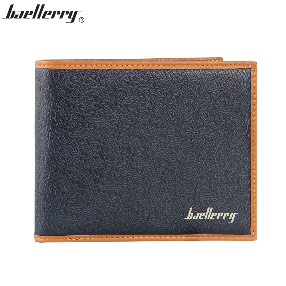 Baellerry Мужские Кошельки PU Кожа Короткие Бумажник Горизонтальный и Вертикальный
