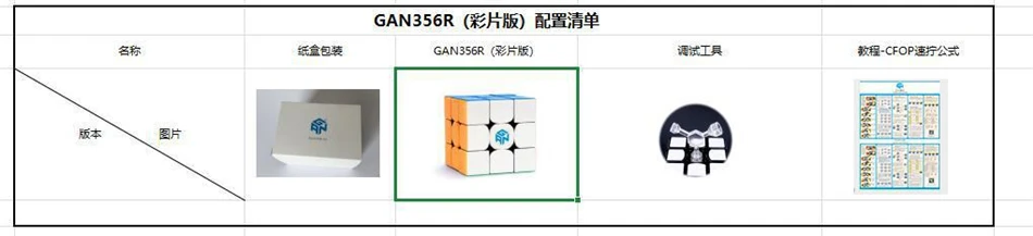 Gan356R 3x3 волшебный куб Развивающие игрушки для тренировки мозга-красочные