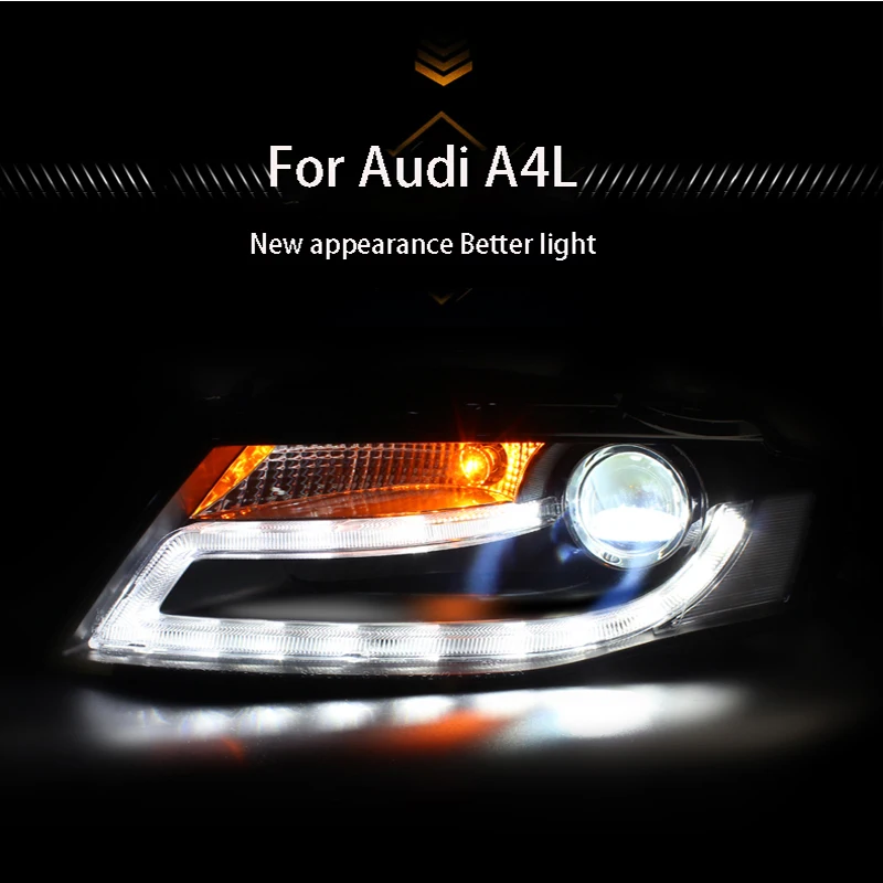 Набор для автостайлинга тюнинг для Audi A4 светодиодный фар 2009 2010 2011 2012 год светодиодный налобный фонарь ксеноновый комплект hid лампы