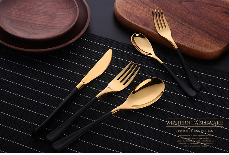 Покупатель звезда набор посуды высокое качество 18/10 столовые приборы посуда из нержавеющей стали кухонный столовый нож вилка ложка