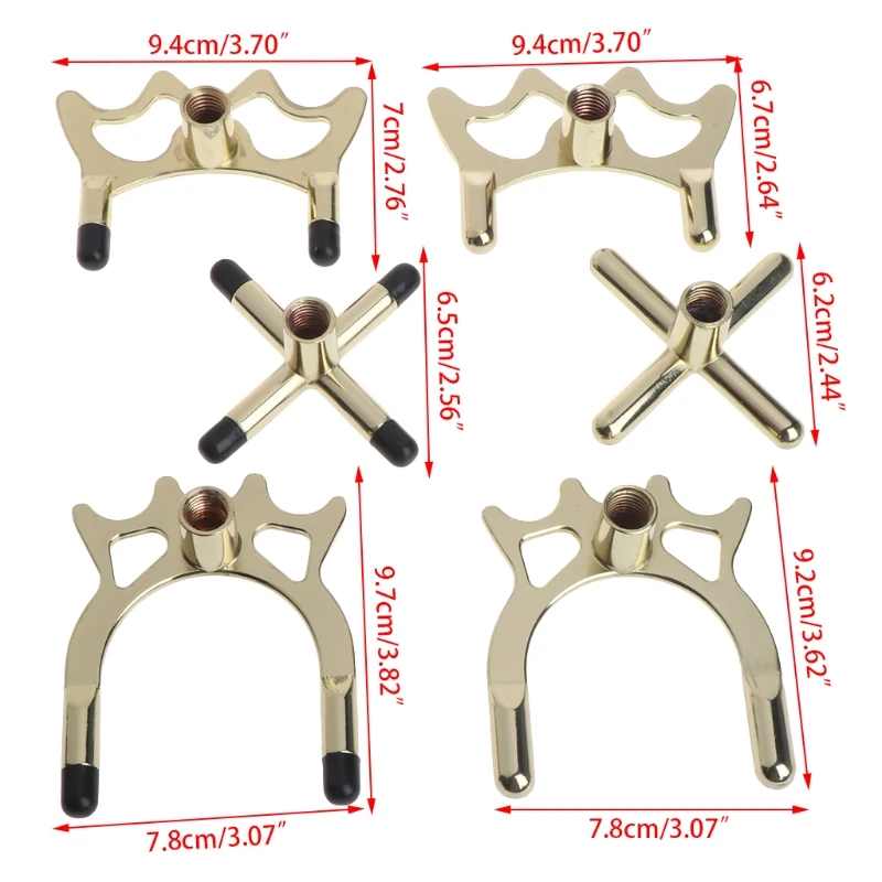 

1pc Copper Stick Frame Billiards Snooker Pool Cue Rest Bridge Head Holder Accessories