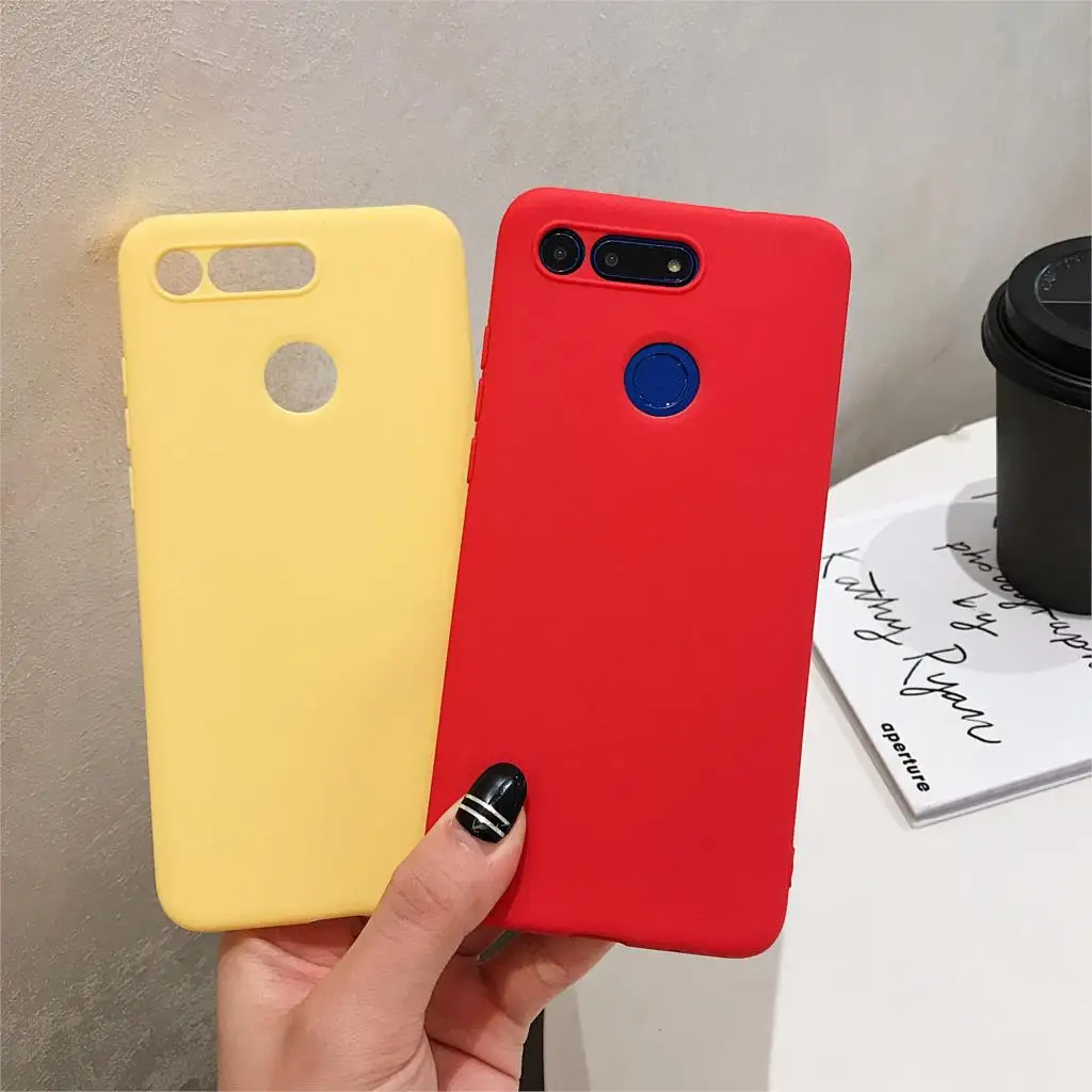 Silicone Case For Huawei P20 Lite Cover Coque Y7 Y6 Y9 2019 P9 P10 P30 Pro Candy Color Phone Cases |