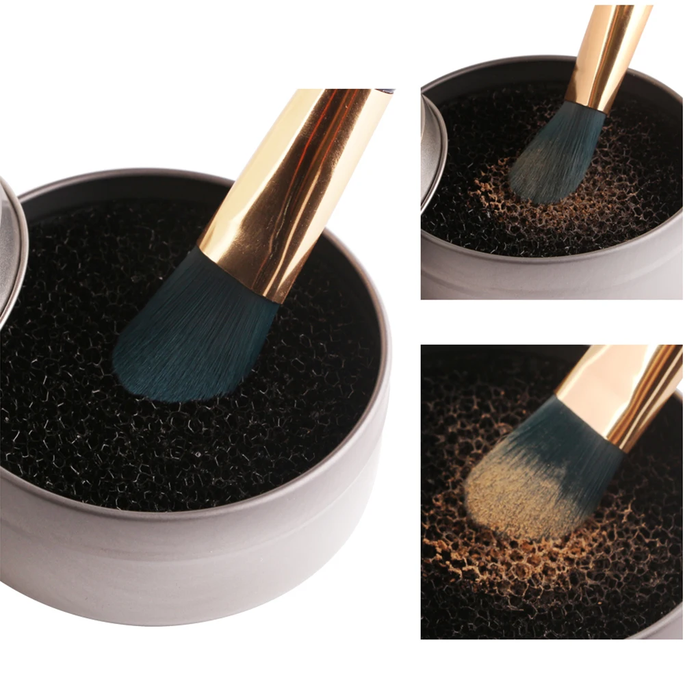 Алюминиевые чистящие кисти для макияжа средство мытья щетки быстрая Чистка