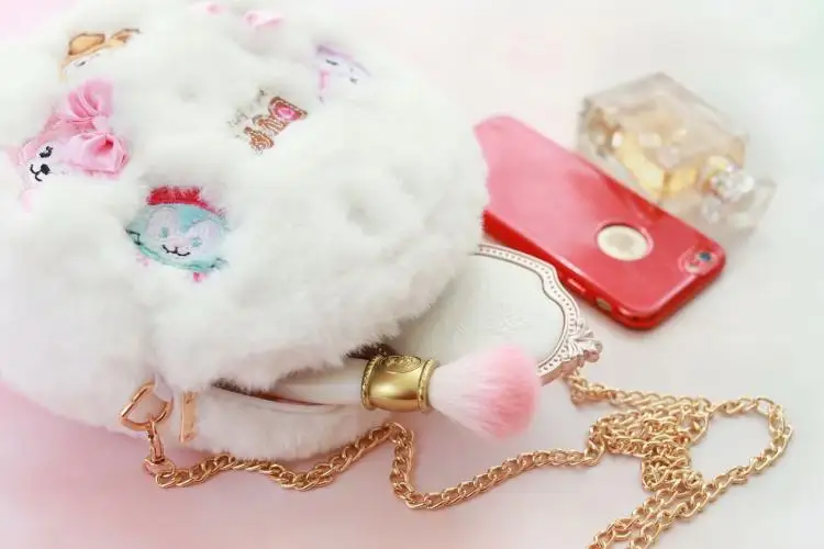 Милый японский аниме розовый Duffy медведи stellalou Rabbit плюшевый Кошелек мягкие животные кукла двойная сумка сумочка портмоне подарки