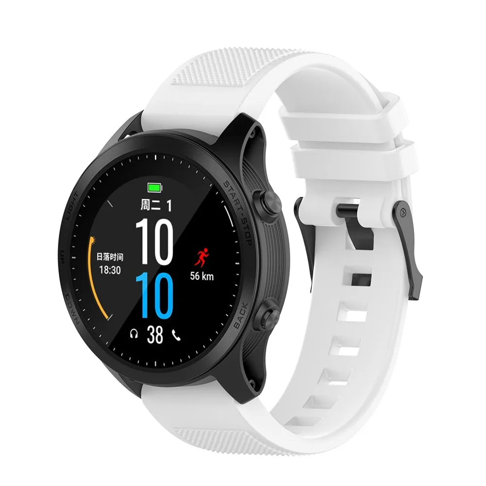 22 мм замена силиконовый текстура наручный ремешок для смарт-часов Garmin MARQ