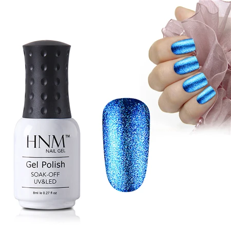 HNM Platinum, 8 мл, блестящий Светодиодный УФ лак для ногтей, супер блестящий лак для ногтей, тиснение, основа, пирмер, эмаль, лаковая краска, гель лак - Цвет: 58024