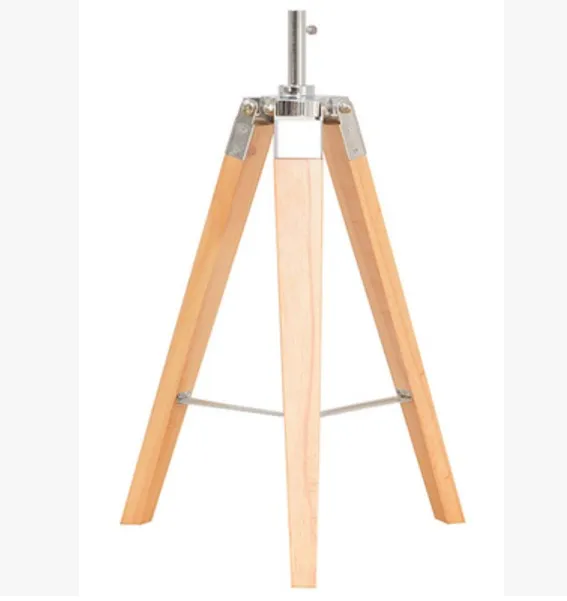 Деревянный пол Lampstand Винтажный стиль штатив аксессуары - Цвет абажура: Light Yellow