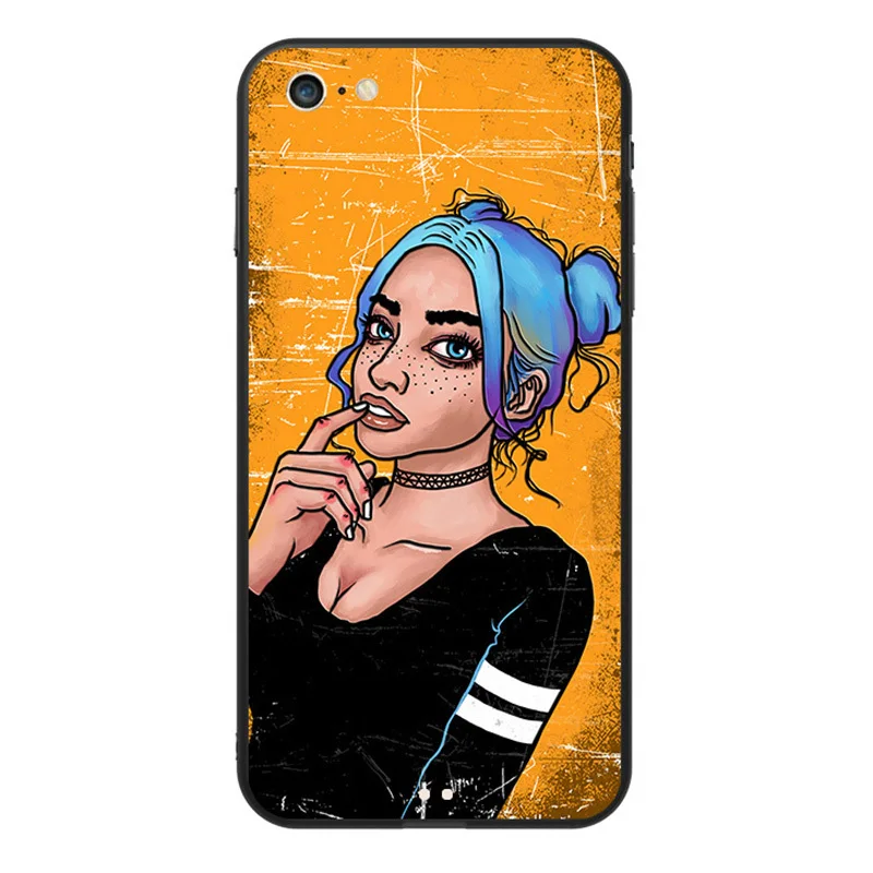 Y-ZU чехол для телефона iPhone 6 6s 7 8 6/7/8 plus X личности оригинальный Bad girl рука оболочки