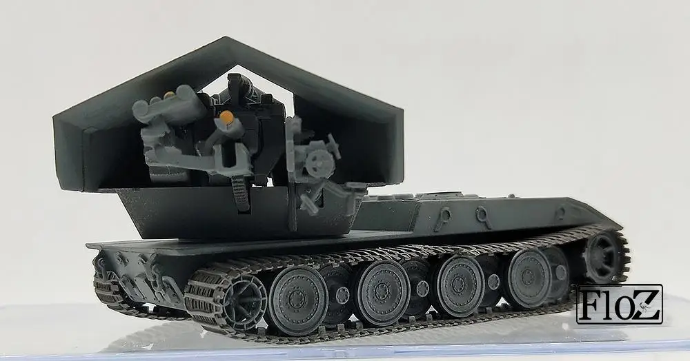 Немецкий E 100 W/128 мм пистолет 1/72 без литья под давлением Модель Танк модель собрать