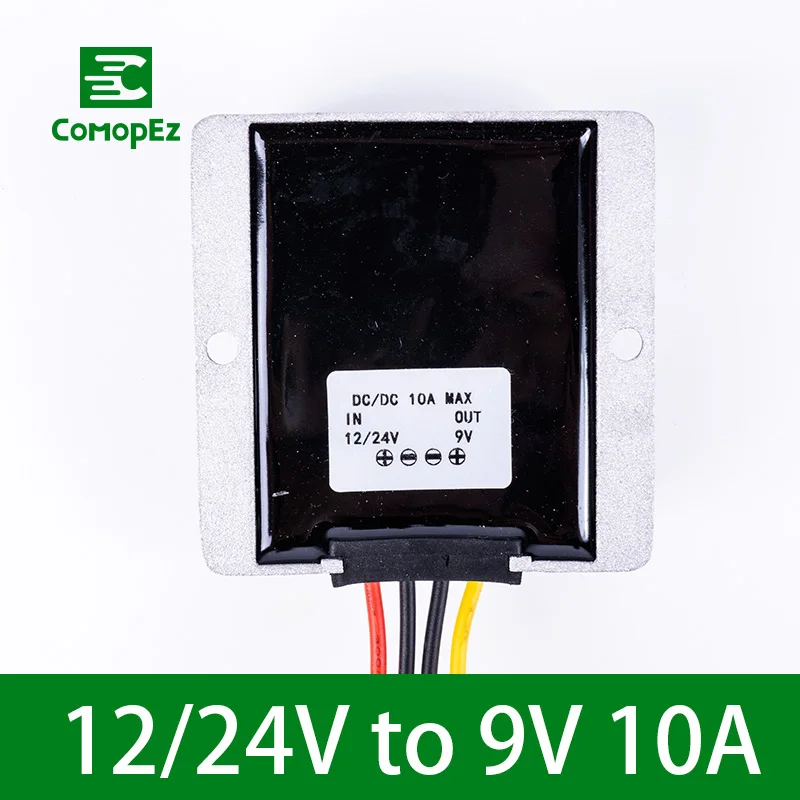 Преобразователь напряжения постоянного тока 12 V-24 V до 9В 10A15A20A25A30A Шаг вниз Напряжение редуктор трансформатор CE по ограничению на использование опасных материалов в производстве Сертифицированный для гольф-кары радио - Цвет: 12-24V to 9V 10A