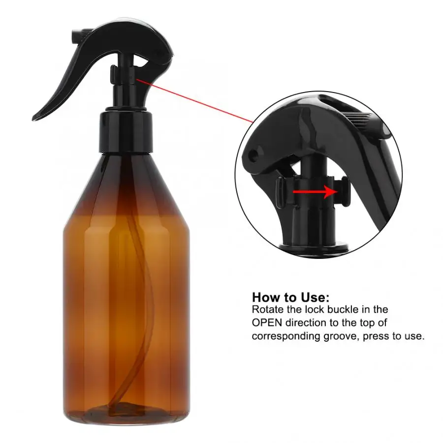 300 мл парикмахерские спрей пустая бутылка коричневый многоразовый туман Салон