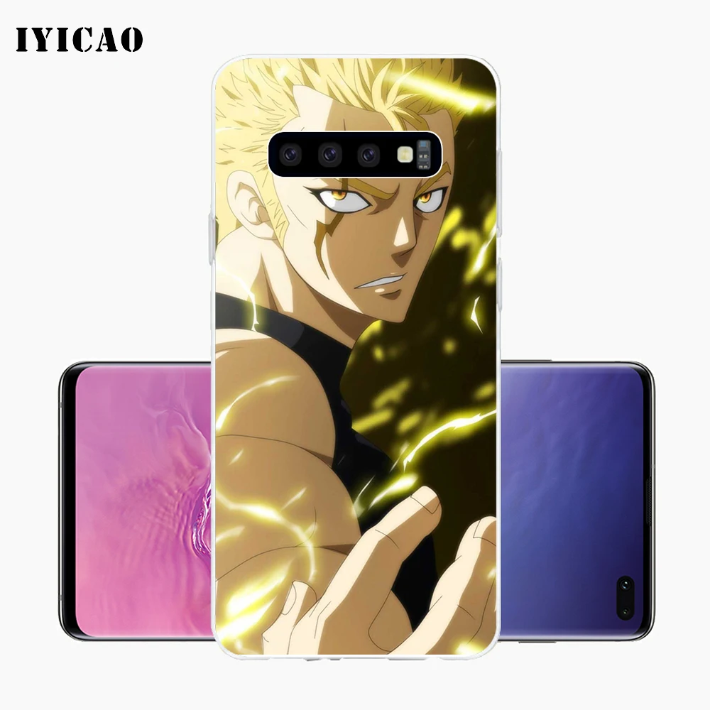 Мягкий силиконовый чехол для телефона IYICAO Laxus Dreyar Fairy Tail Samsung Galaxy S10e S10 S9 S8 Plus S7 Edge