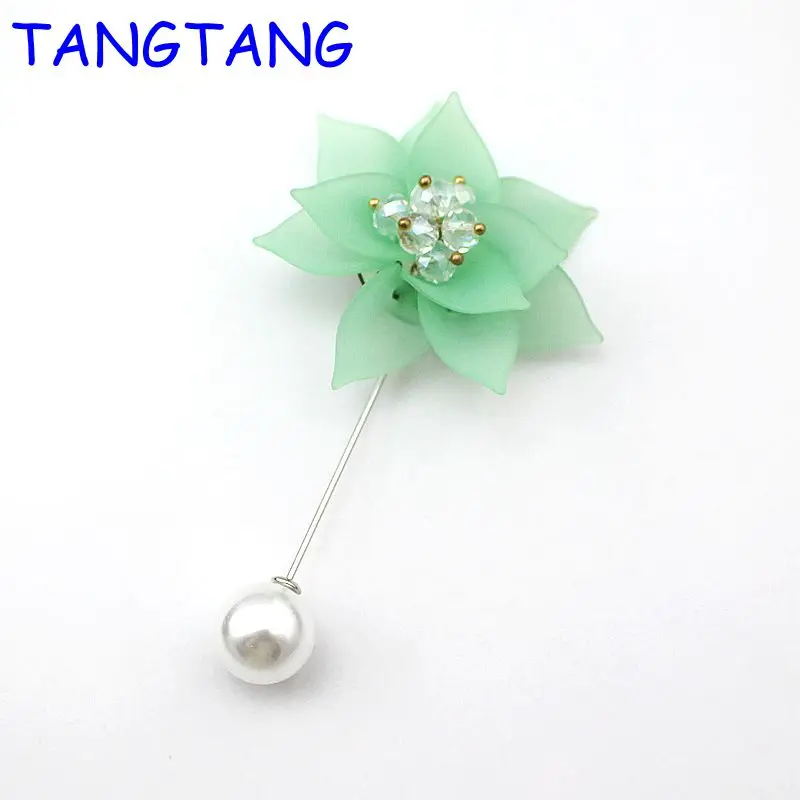 Модная брошь-цветок на лацкан для костюмов свадьбы корсажа куртки палочки брошка