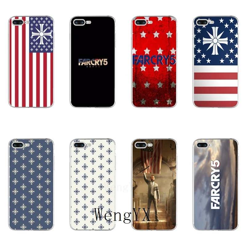 Модные игры Far Cry 5 Шаблон Логотипа Силиконовый мягкий чехол для телефона для Huawei Honor 4C 5A 5X 5C 6 X Play 6X 6A 6C pro 7X8 9 Lite V8 V10