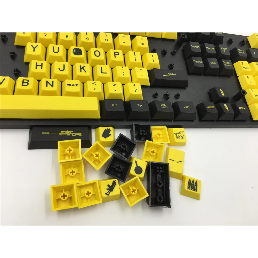 MP PUBG Keycap 156 клавиши краска сублимация PBT Вишневый профиль для механической