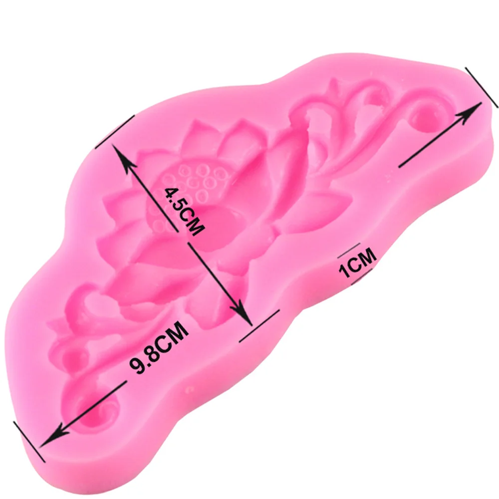 Форма Цветка Лотоса 3D силиконовая форма для торта помадка кухонная выпечки