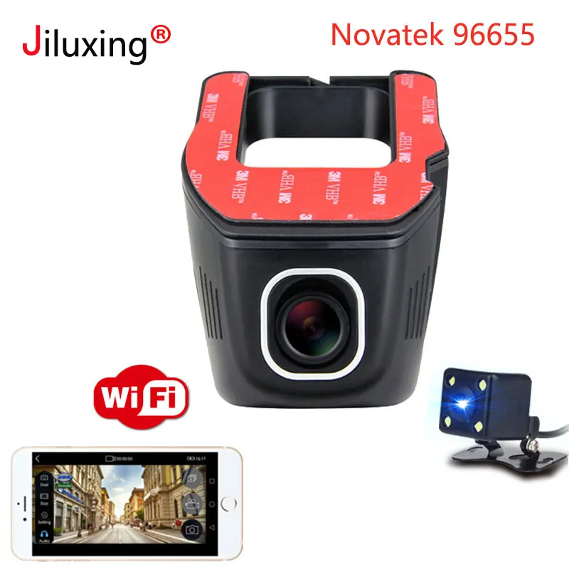 Novatek 96655 Автомобильный видеорегистратор WIFI 1080P с двойным объективом