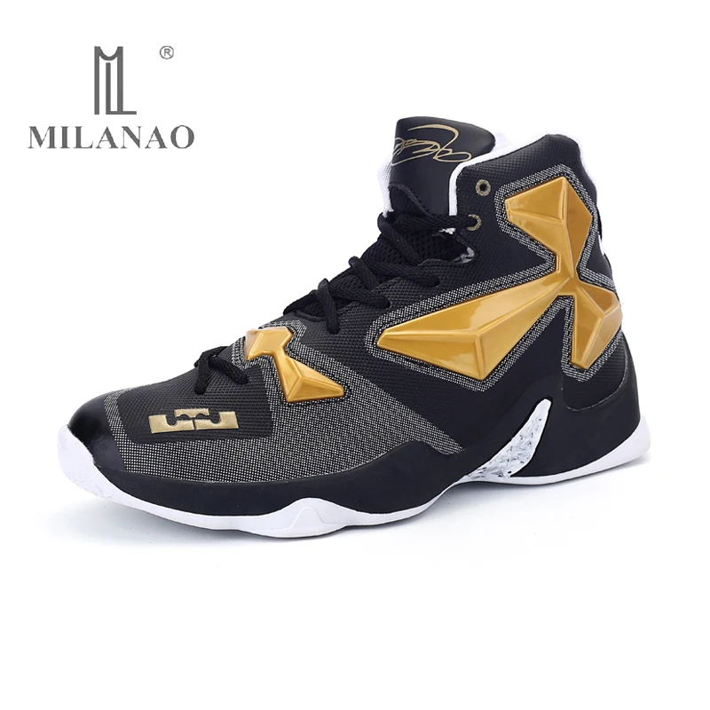 2017 MILANAO Мужчины Ботинки Баскетбола оригинальные Профессиональные Баскетбольные
