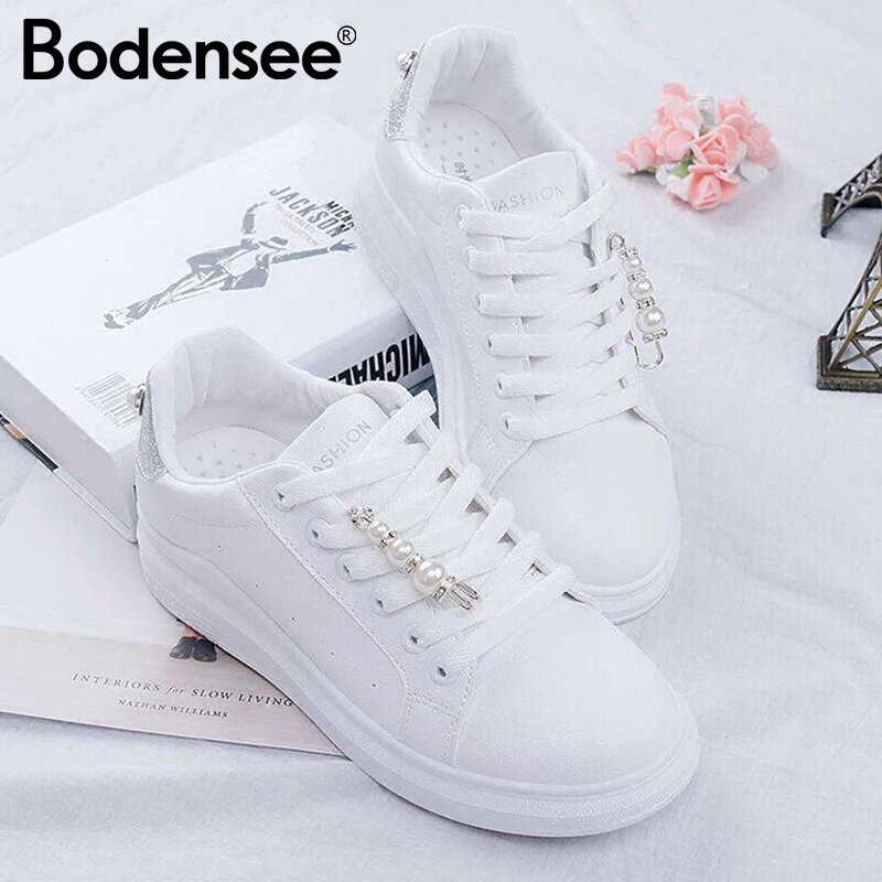 Кеды BODENSEE женские из искусственной кожи Вулканизированная подошва кроссовки