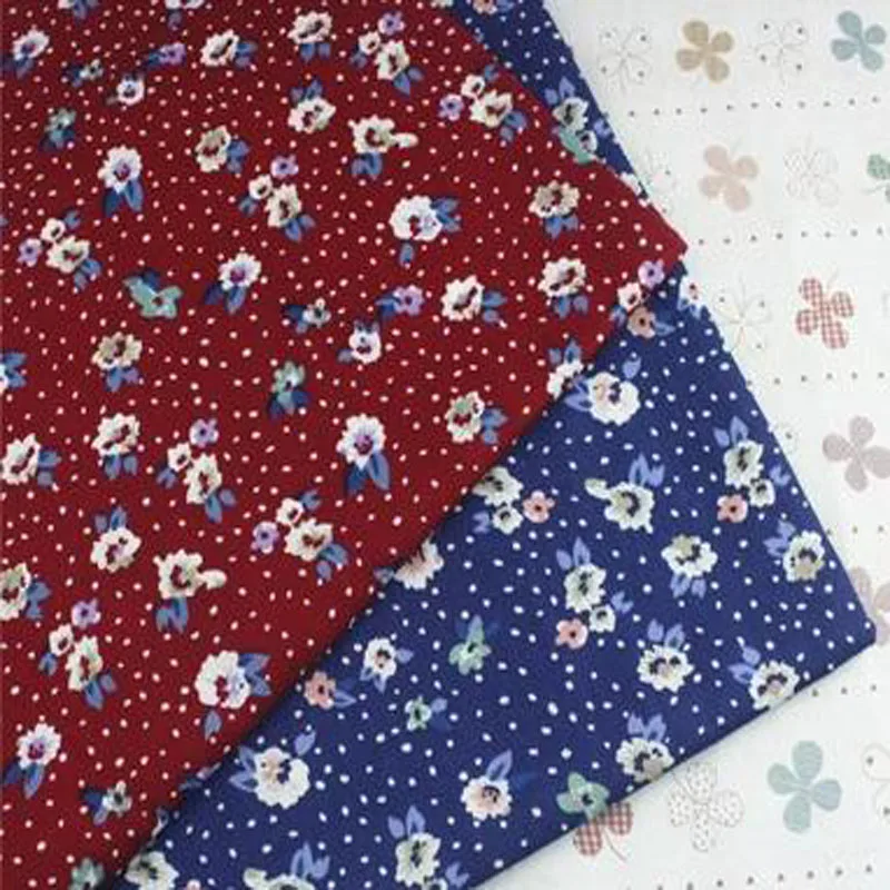 Хлопчатобумажная Поплиновая ткань с цветочным принтом 50x145 см|cotton poplin fabric|poplin