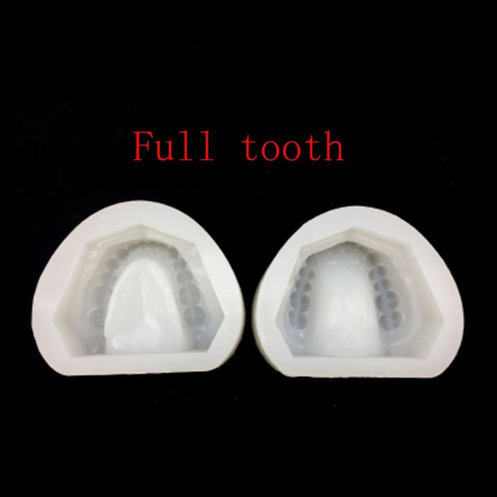 Full tooth Стоматологическая сплит-Мягкая силиконовая резина полный рот Стандартный Стоматологическая форма оральный литье модель штукатурка плесень Стоматологическая форма - Цвет: Full tooth