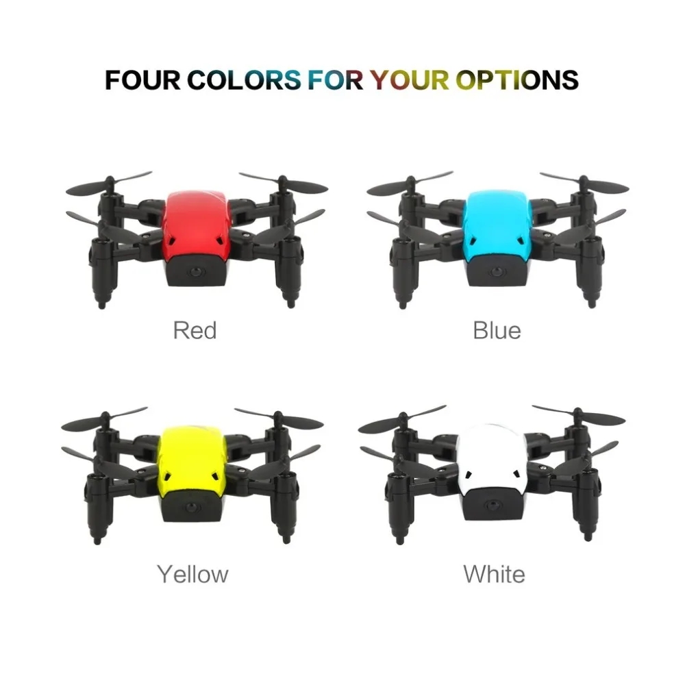 S9 S9W складной RC Мини Дрон Карманный микро вертолет с WIFI FPV 0.3MP камерой 360 градусов